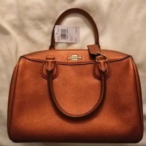 Coach Bennett bag and Matching Wristlet in Burnt Orange ✨NWT✨